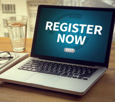 register now laptop, small